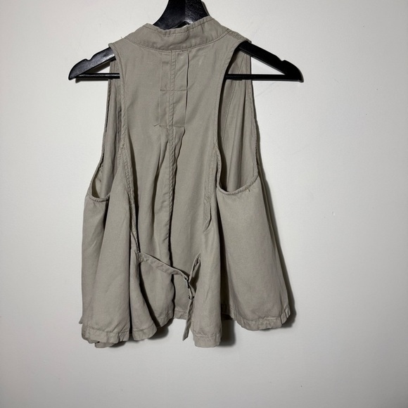 Free People linen blend vest size Small - Picture 3 of 9